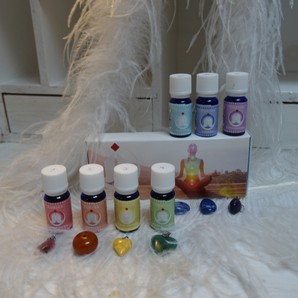 Turiya - Set complet synergies d'huiles essentielles Fusion (Chakras)